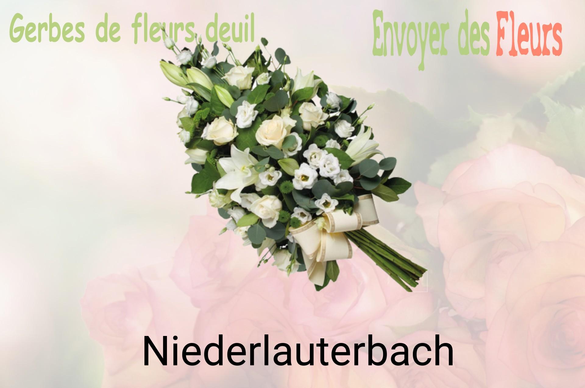 Gerbe de fleurs de deuil livrée à Niederlauterbach
